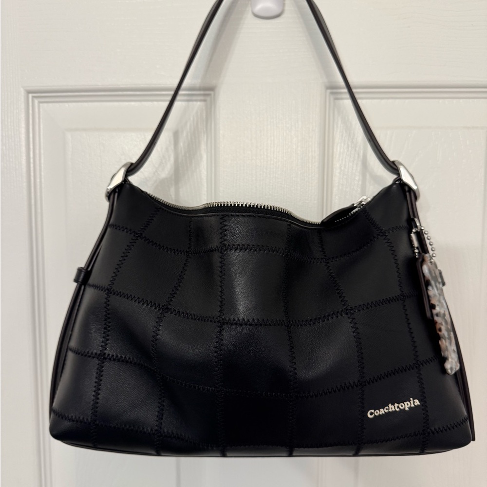 Coachtopia Black Leather Shoulder Bag